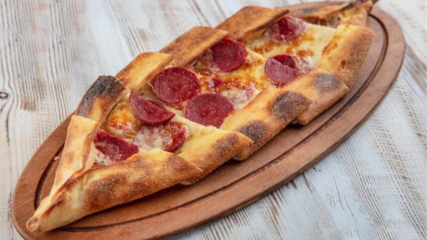 Cheese and Sujuk Flatbread